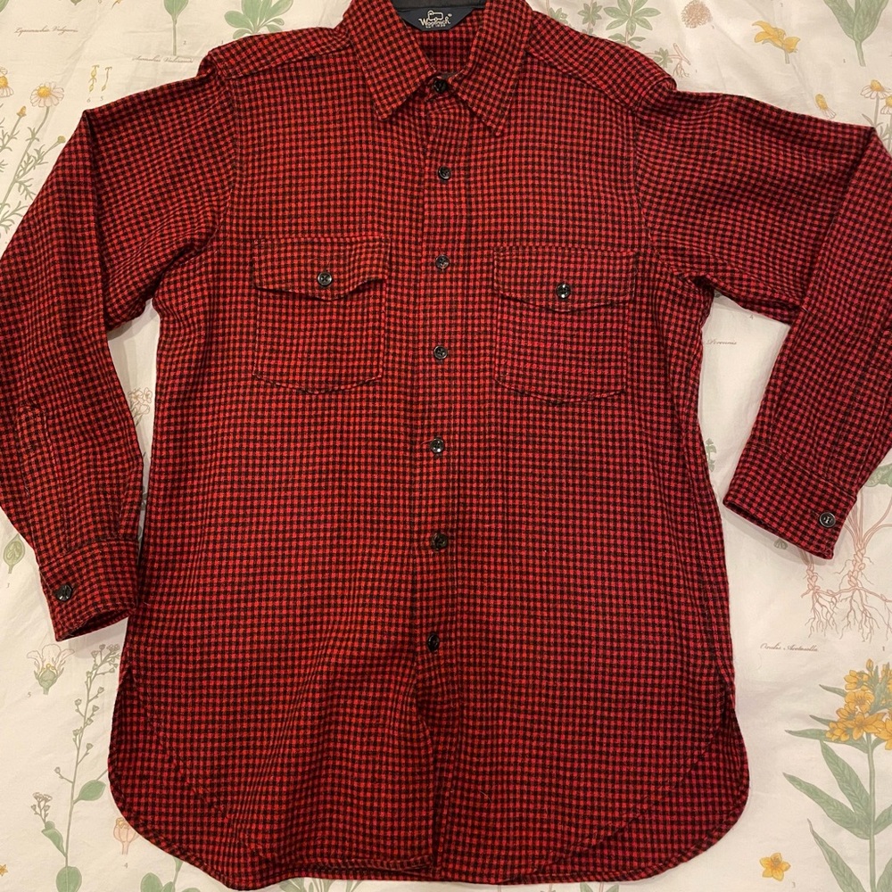 Woolrich Red and Black Casual Button Down Shirt